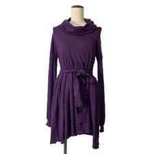 Stella McCartney Wool Purple Knit Dress Size 40 KneeLength AB Condition