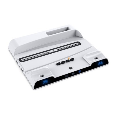 Handle Cooling Station Vertical Stand with Charging Dock fits for Gaming Console