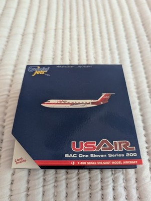 Gemini Jets 1:400 USAir BAC One-Eleven 200 Diecast Model N1127J GJUSA204