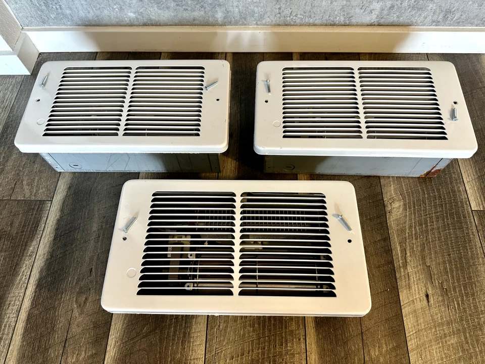 Calentador de pared eléctrico King PAW2422 240V + rejilla blanca y carcasa de pared - uso ligero Foto 2 de 4