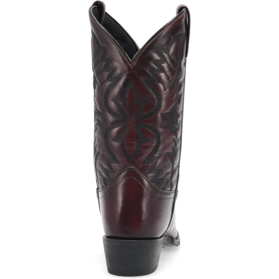 Bota de Vaquero Occidental Laredo Birchwood Cuero Cereza Negro Punta Redonda (Talla Hombres EE. UU.) Foto 4 de 4