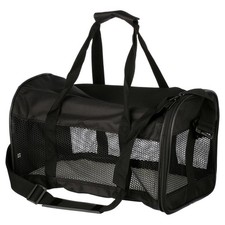 Soft Sided 2-Door Travel Dog Kennel Cab Pet Carrier for Dogs and Cats, Small 17"