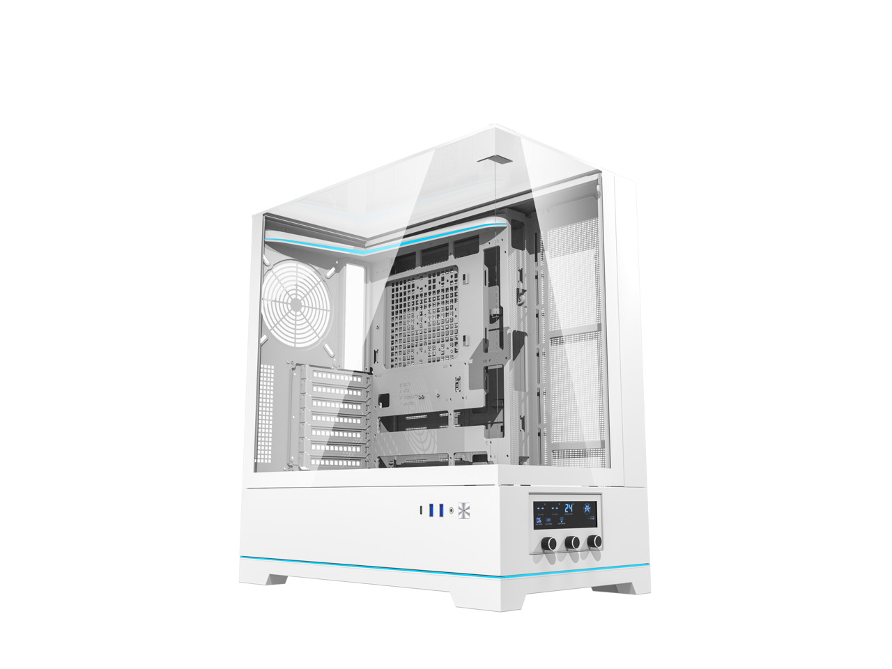 Корпус darkFlash DY450 из белой стали закаленного стекла ATX White корпус SPCC толщиной 08 мм 33790₽