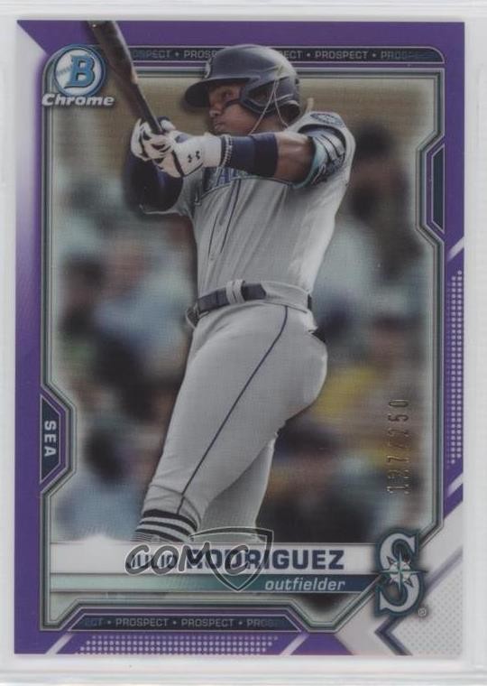 2021 Bowman Chrome Prospects Purple Refractor /250 Julio Rodriguez #BCP-231 2l4