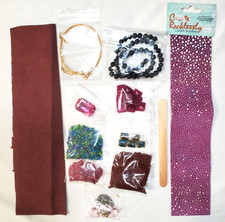 BeadSmith Create Recklessly Leather Craft Lot Beads Findings Charms Kit DIY 14