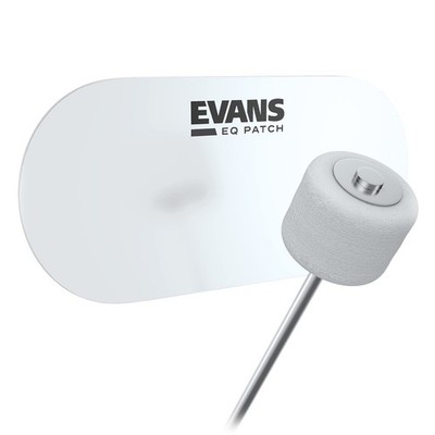 Evans EQ Double Pedal Patch, Clear Plastic -inch, 