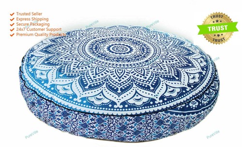 Handwoven Home Decor Cushion Indian Mandala Throw Pillow Cover Case Meditation - 第 6/9 張圖片
