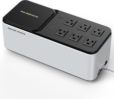 GOLDENMATE 600VA 360W Lithium UPS Battery Backup 6 Outlet
