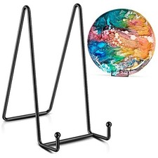 Plate Stands/Holder for Display, Large, Metal Frame for Picture, 8 Inch