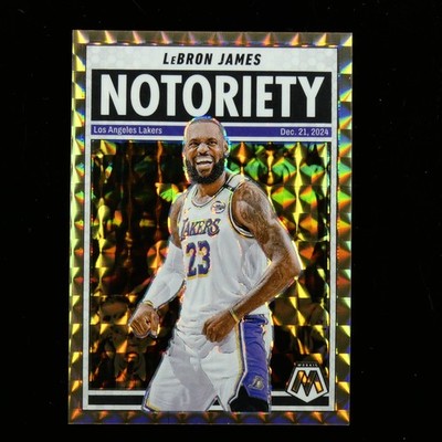 2024-25 Panini Mosaic Notoriety LeBron James #6 Bronze Mosaic Prizm /75