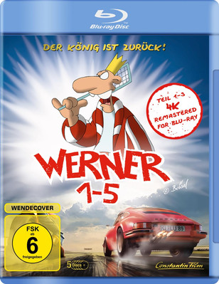Werner 1-5 - Königbox [Blu-ray] Komödie, Tragikomödie, Zeichentrickfilm 2020