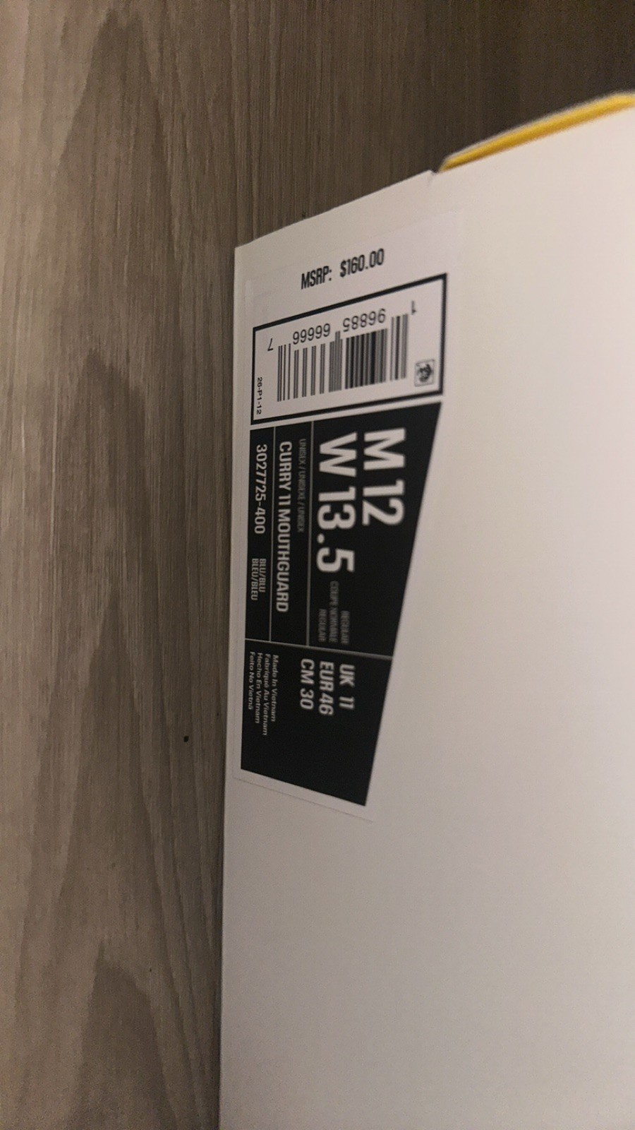 Under Armour Curry Flow 11 Mouthguard Mens Sz 12 Carolina Blue White 3027725-400 thumbnail 4