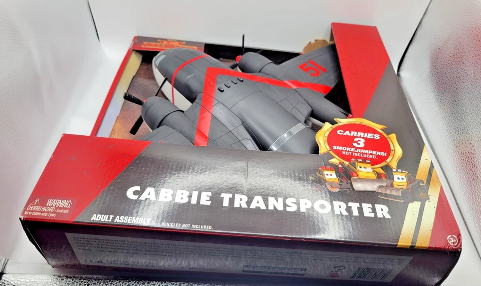 DISNEY PLANES FIRE RESCUE CABBIE TRANSPORTER NIP Mattel - Image 4 of 4