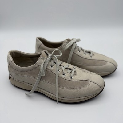 Geox Men s Leather Suede Sneakers Off White Size 12 Respira 04173M