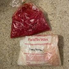 Dryad Paraffin Wax  Pellets. 500g White. 335g Red. Approx