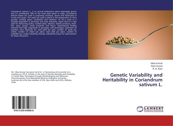 Genetic Variability And Heritability In Coriandrum Sativum L. Vikas Kumar-image