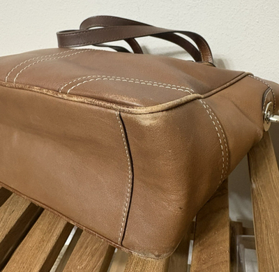 Coach Vintage Style Brown Leatherware Est. 1941 Gallon Lunch Tote