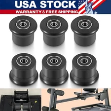 6-Pack Sliding Seat Bracket Rollers Kit fits for Bowflex Home Gym Classic,Elite