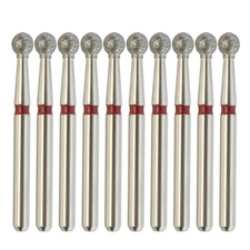 Dental Diamond Burs Round Ball Multi-Use FG 801/023F Fine Grit For High Speed