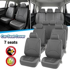 For Toyota Highlander 2014-2026 Gray Car Seat Covers Cushion 7 Seats Full Set