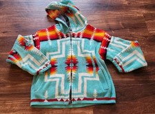 Y10 Camptex Kids wool Sweater Jacket Ecuador Zip up Hooded Size 6 Kids