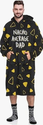 Vprintes Nacho Average Hoodie Blanket- One Size. Great Gift For DAD