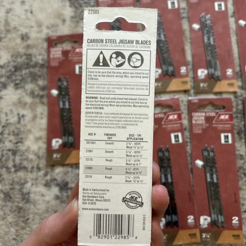 ACE Hardware lame per seghetto alternativo in acciaio al carbonio 3 1/8” 6 TPI lotto di 9 set 22985 - Foto 3 di 4
