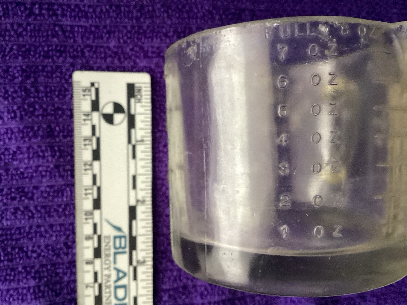 Vtg Heavy Glass Dry Measuring Cup No Maker Mark Multiple Measuring Scales