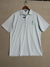 NWOT Peter Millar Crown Crafted Golf Polo Shirt Men XL Stripes Blue Short Sleeve