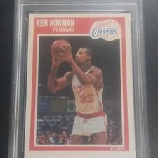 1989-90 Fleer Ken Norman #72 Los Angeles Clippers Base Set PSA 6