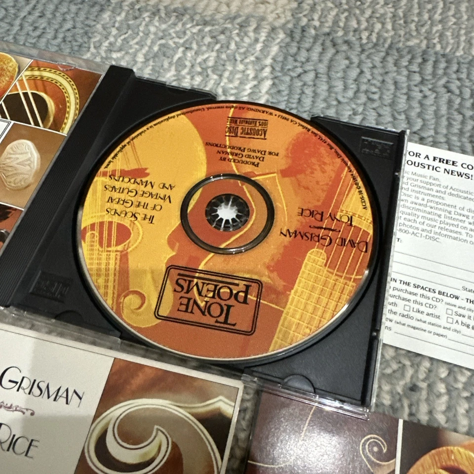 Tone Poems GRISMAN,DAVID / RICE,TONY The Sounds Of Vintage Guitars Mandolin CD - Image 4 of 4