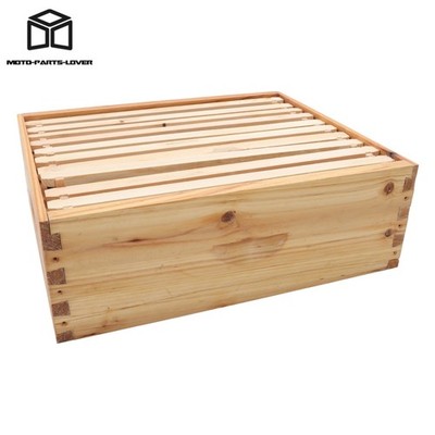 Medium Boxes Beeswax Coated 10 Frame Bee Hive Frames & Foundation For Beekeepers