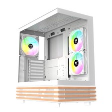 Thermaltake View 270 Plus WS ARGB Snow Mid Tower Chassis ca-1y7-00m6wn-ws