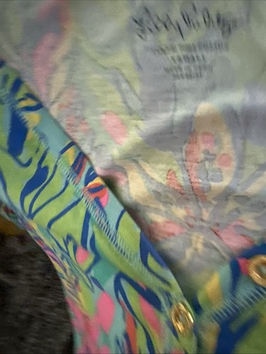 Lilly Pulitzer Palmetto Pima Cotton Bright Floral Tropical Mini Dress XS Pre-Own - Picture 16 of 17