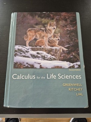 Calculus for the Life Sciences by Lial, Greenwell and Ritchey (2015 Hardcover)