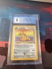 Vintage BLUE LABEL CGC 4 POKEMON 1999 DRAGONITE UNLIMITED 4/62 FOSSIL GRADED