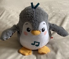 Fisher Price Baby Tummy Time Toy Flap/Wobble Penguin Electronic Plush Toy