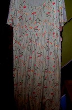 THE CLASSIC EXTRA SPORTSWEAR Green Floral Print Poly/Cotton Dress - SIZE 2X