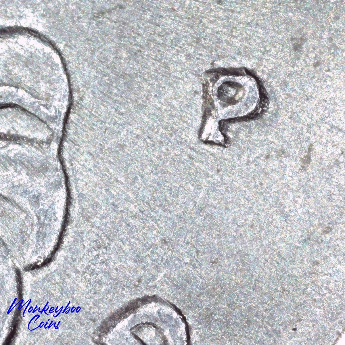2002 P Louisiana Quarter - Die Extension Radial Flow Lines - Error