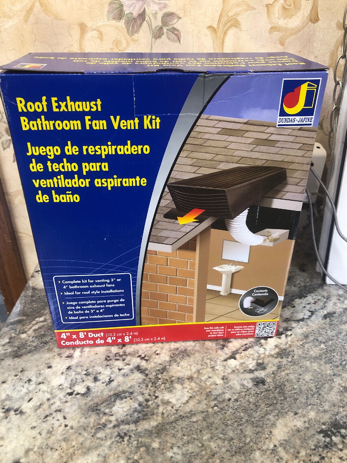 Dundas Jafine Roof Exhaust Bathroom Fan Vent Kit