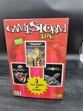 Game Storm 3 Pack: 3 Games on 4 CDs PC Windows 95 Factory Sealed Y2K  Vtg PC