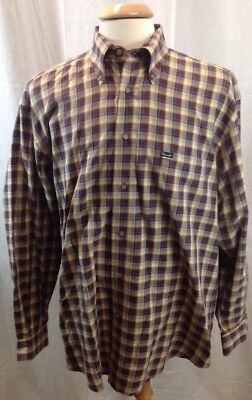 Faconnable Men's Long Sleeve Button Front Cotton Multi-Colored Shirt Sz ...