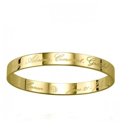 SAMANTHA WILLS Zodiac Bangle CANCER Gold Bracelet RRP$99 + Box - Picture 2 of 4