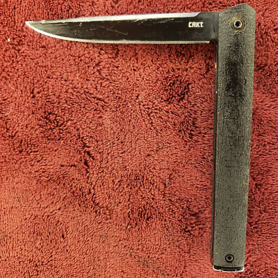   CRKT CEO 7096 Gentleman's Knife, IKBS Ball Bearing Pivot Rogers Black blade