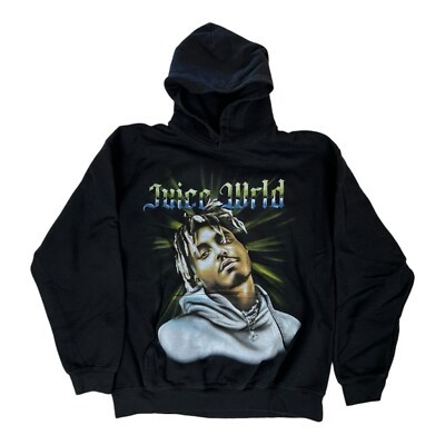 Juice Wrld Hoodie Sweatshirt Size Large Merch Rap Hip Hop Black