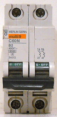 Details about   Merlin Gerin Multi 9 C60 C3A Circuit Breaker 3 Amp C 3A W/SD Alarm Switch #25H88