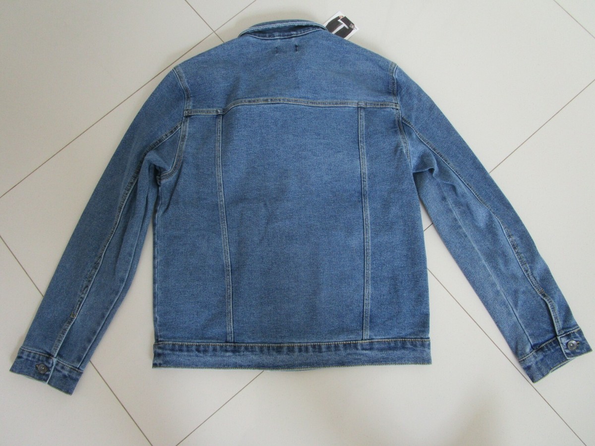Jag Men's Luke Denim Trucker Jacket Style # AG182096C0 Size
