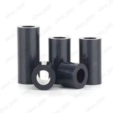 Black ABS Nylon Round Unthreaded Column Standoff Spacers M3 M4 M5 M6 M8 M10