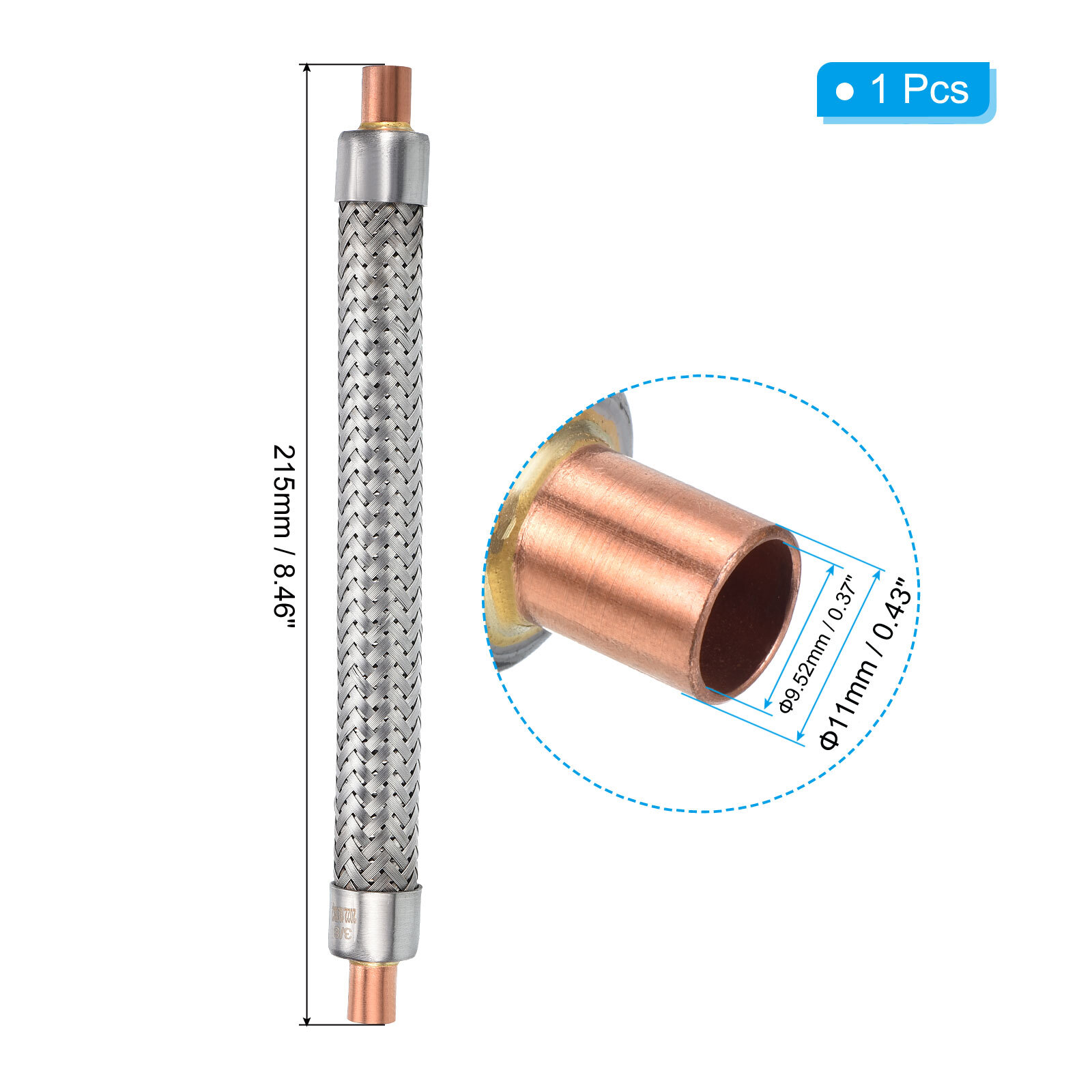 3/8" ID Refrigeration Vibration Absorber, Copper Tube Vibration
