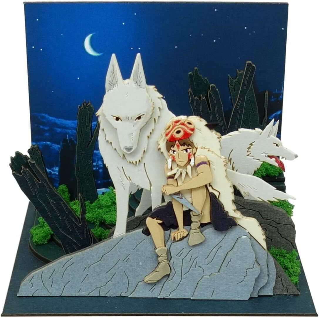 Sankei Ghibli mini Princess Mononoke The Night of Decision Paper
